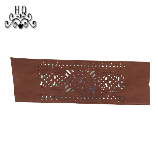 The new PU material braided summer women's sandals upper semi-finished products wholesale processing customization