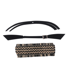 The new PU material braided summer women's sandals upper semi-finished products wholesale processing customization