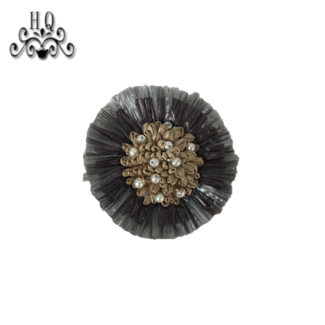 New sales of hand-stitched beaded craft sandals flower shoe material upper shoe buckle accessories