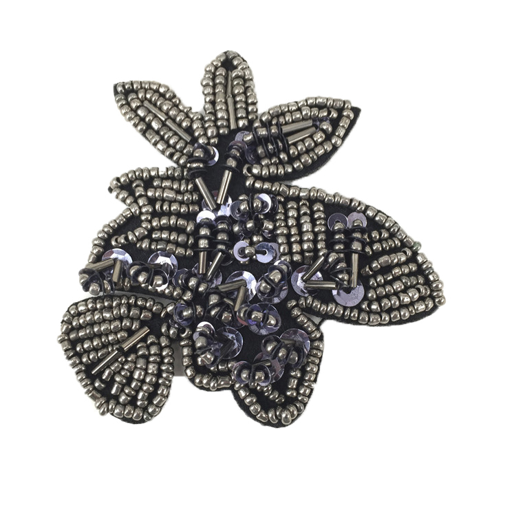 Europe and the United States selling new Bohemia beaded beaded shoes flower beaded women's shoes slippers children's shoes flower shoe buckle accessories to sample processing