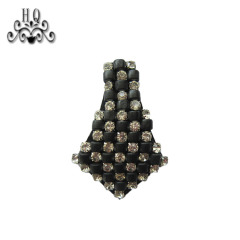 Europe and the United States new Bohemia beaded beaded shoes floral beaded women's shoes slippers children's shoes floral shoe buckle accessories to sample processing