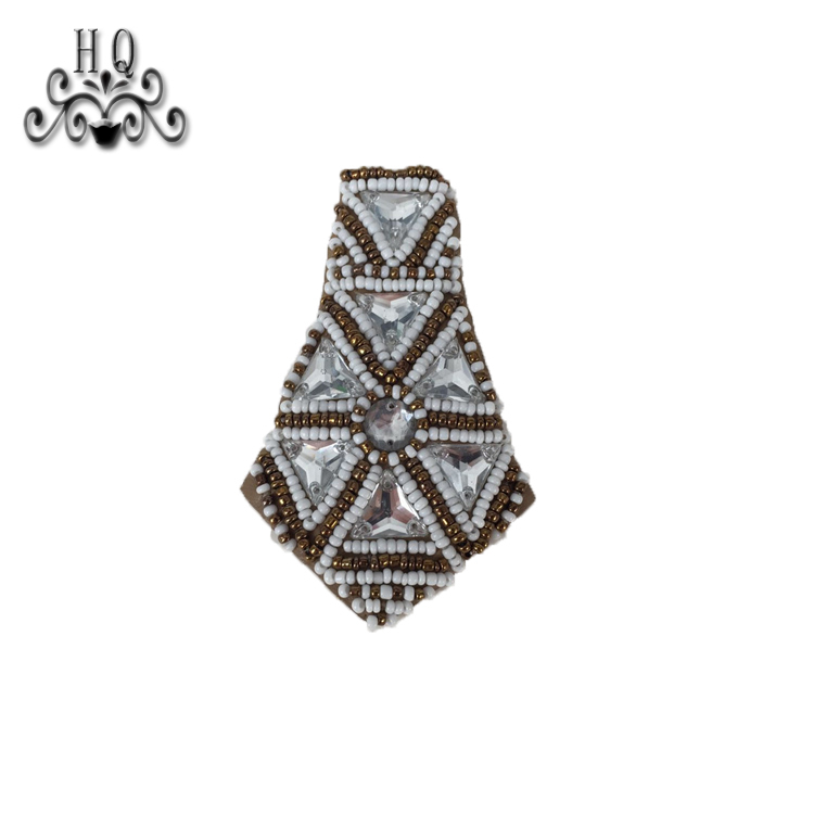 New sales of hand-stitched beaded craft sandals flower shoe material upper shoe buckle accessories