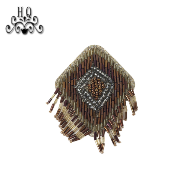 Europe and the United States new Bohemia beaded beaded shoes floral beaded women's shoes slippers children's shoes floral shoe buckle accessories to sample processing