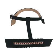 Hot new braided laser spot hot diamond jewelry women sandals upper semi-finished wholesale processing customization