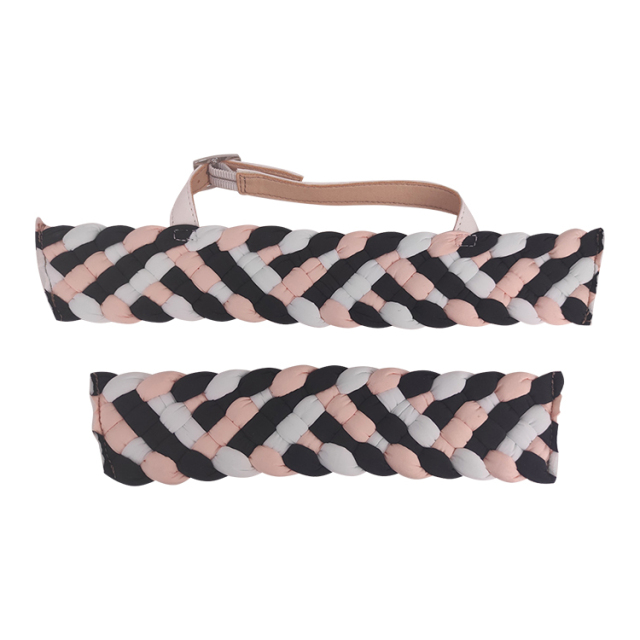 Hot new braided laser spot hot diamond jewelry women sandals upper semi-finished wholesale processing customization