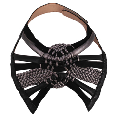 Hot new braided laser spot hot diamond jewelry women sandals upper semi-finished wholesale processing customization