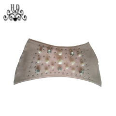 Hot new laser hot drilling nail hand woven jewelry women sandals upper semi-finished wholesale processing customization