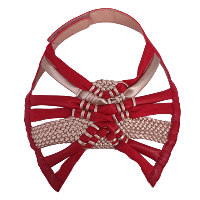 Hot new braided laser spot hot diamond jewelry women sandals upper semi-finished wholesale processing customization