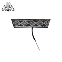 2021 new stitched bead chain shoe material female fashion jewel inlaid sandal upper semi-finished products to sample processing custom