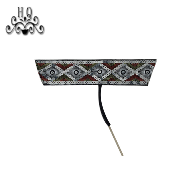 2021 new stitched bead chain shoe material female fashion jewel inlaid sandal upper semi-finished products to sample processing custom