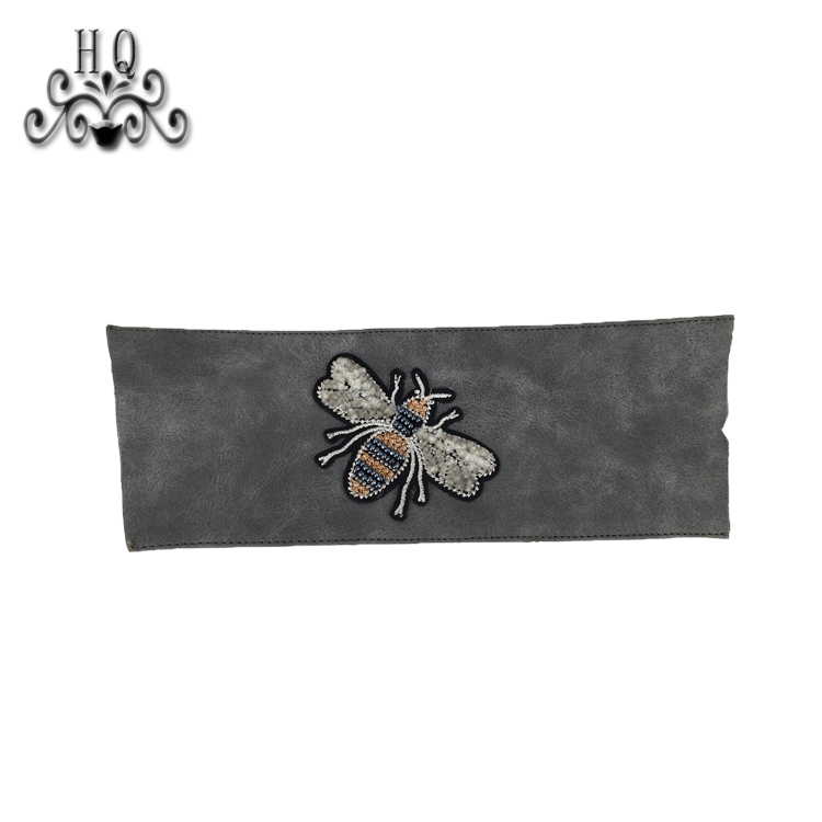 2021 new stitched bead chain shoe material female fashion jewel inlaid sandal upper semi-finished products to sample processing custom