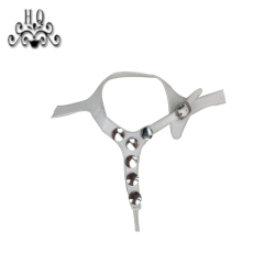 2021 new stitched bead chain shoe material female fashion jewel inlaid sandal upper semi-finished products to sample processing custom