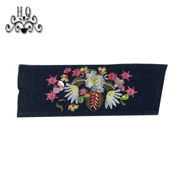 2021 new stitched bead chain shoe material female fashion jewel inlaid sandal upper semi-finished products to sample processing custom