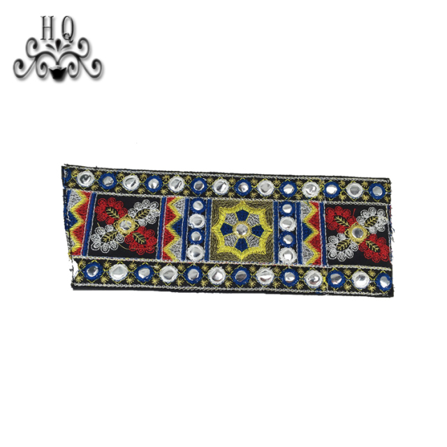 2021 new stitched bead chain shoe material female fashion jewel inlaid sandal upper semi-finished products to sample processing custom