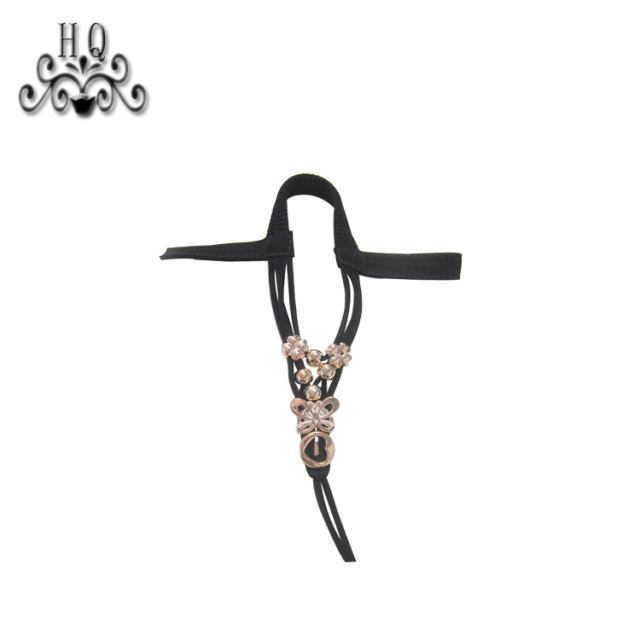 2021 new stitched bead chain shoe material female fashion jewel inlaid sandal upper semi-finished products to sample processing custom