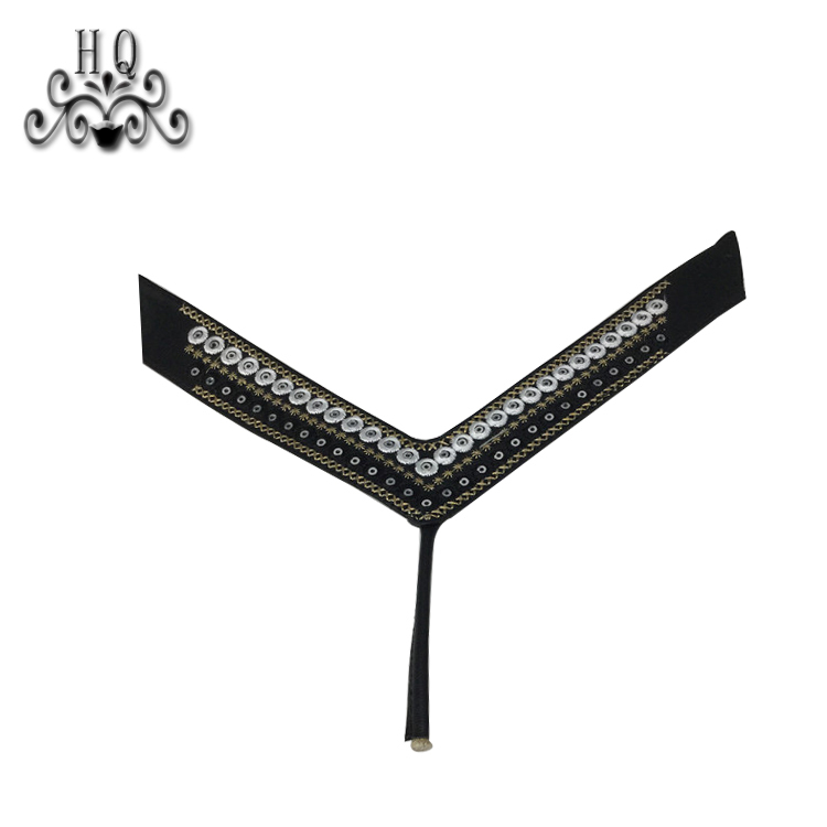 2021 new stitched bead chain shoe material female fashion jewel inlaid sandal upper semi-finished products to sample processing custom