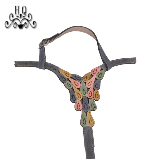 2021 new stitched bead chain shoe material female fashion jewel inlaid sandal upper semi-finished products to sample processing custom