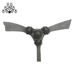 2021 new stitched bead chain shoe material female fashion jewel inlaid sandal upper semi-finished products to sample processing custom