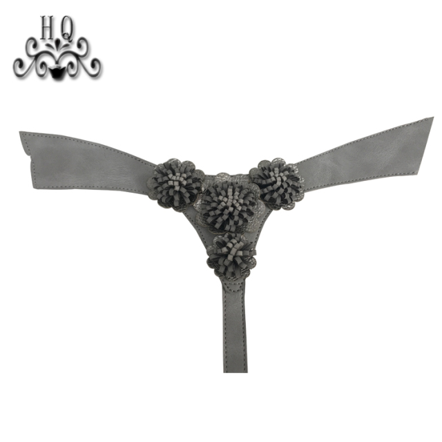 2021 new stitched bead chain shoe material female fashion jewel inlaid sandal upper semi-finished products to sample processing custom