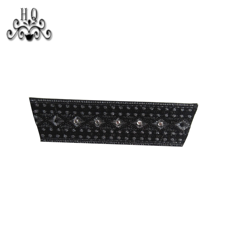 New stitched bead chain shoe material female fashion jewel inlaid sandal upper semi-finished products to sample processing custom