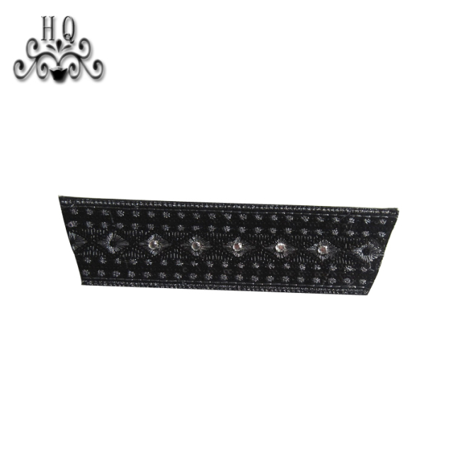 New stitched bead chain shoe material female fashion jewel inlaid sandal upper semi-finished products to sample processing custom