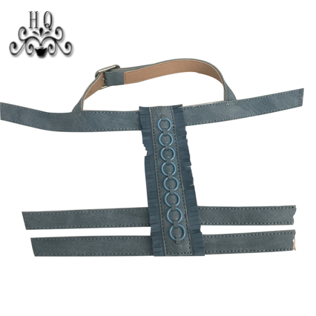 New stitched bead chain shoe material female fashion jewel inlaid sandal upper semi-finished products to sample processing custom