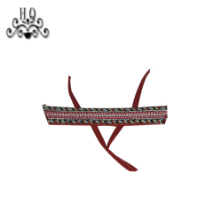 New stitched bead chain shoe material female fashion jewel inlaid sandal upper semi-finished products to sample processing custom