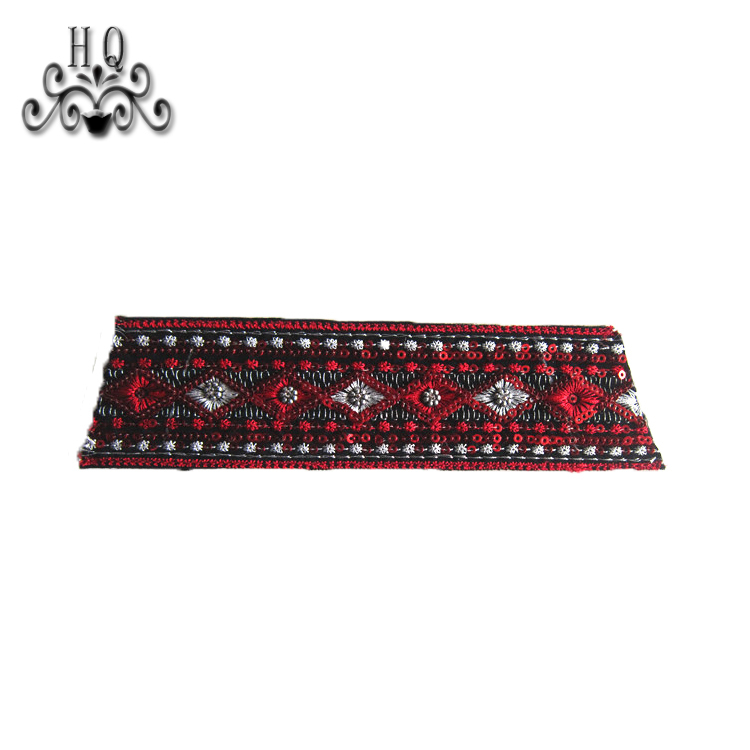New stitched bead chain shoe material female fashion jewel inlaid sandal upper semi-finished products to sample processing custom