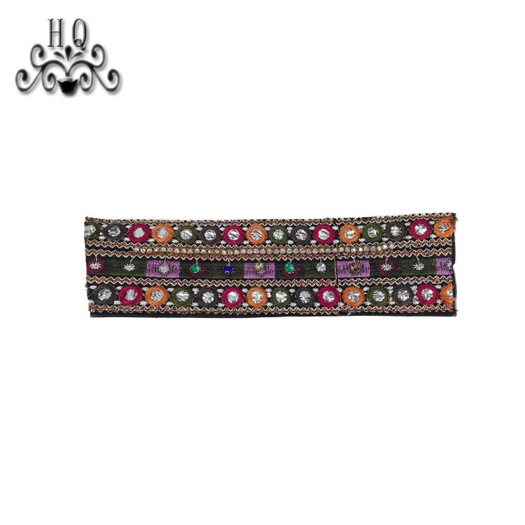 Cross-border manufacturers hand-stitched bead women's slippers shoe upper shoe materials shoe accessories processing customization