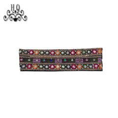 Cross-border manufacturers hand-stitched bead women's slippers shoe upper shoe materials shoe accessories processing customization