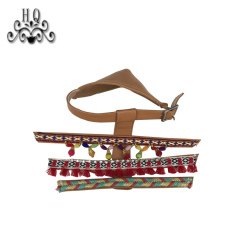 New stitched bead chain shoe material female fashion jewel inlaid sandal upper semi-finished products to sample processing custom