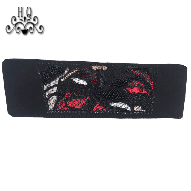 2021 new stitched bead chain shoe material female fashion jewel inlaid sandal upper semi-finished products to sample processing custom