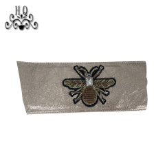 2021 new stitched bead chain shoe material female fashion jewel inlaid sandal upper semi-finished products to sample processing custom