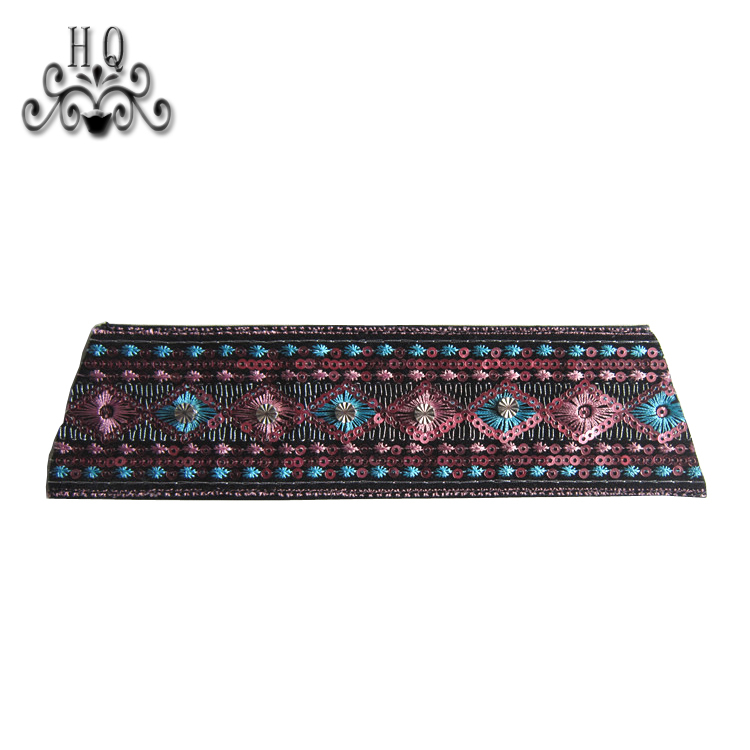 New stitched bead chain shoe material female fashion jewel inlaid sandal upper semi-finished products to sample processing custom