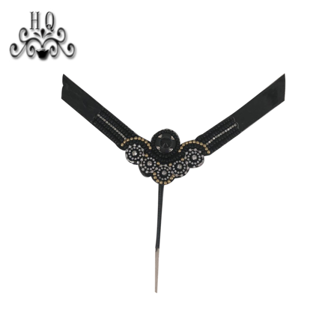 New stitched bead chain shoe material female fashion jewel inlaid sandal upper semi-finished products to sample processing custom