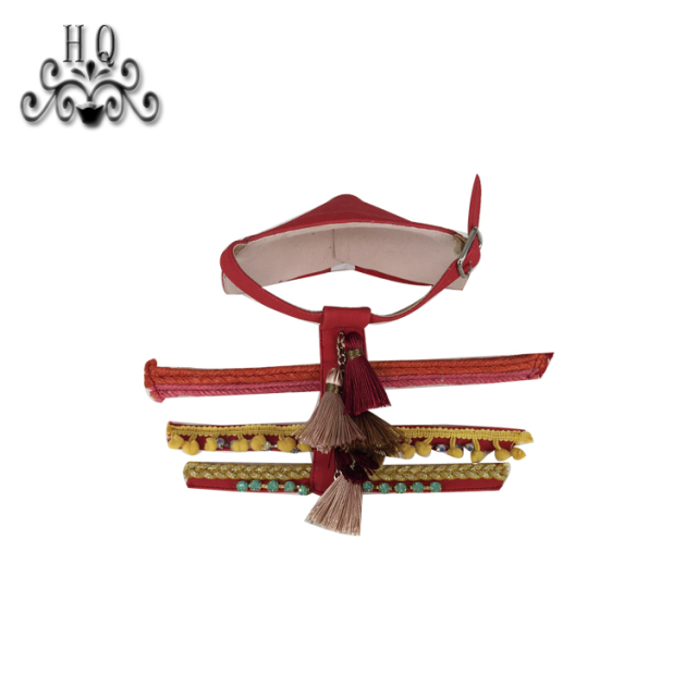 New stitched bead chain shoe material female fashion jewel inlaid sandal upper semi-finished products to sample processing custom