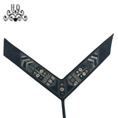 New stitched bead chain shoe material female fashion jewel inlaid sandal upper semi-finished products to sample processing custom