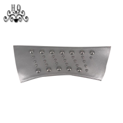 New stitched bead chain shoe material female fashion jewel inlaid sandal upper semi-finished products to sample processing custom