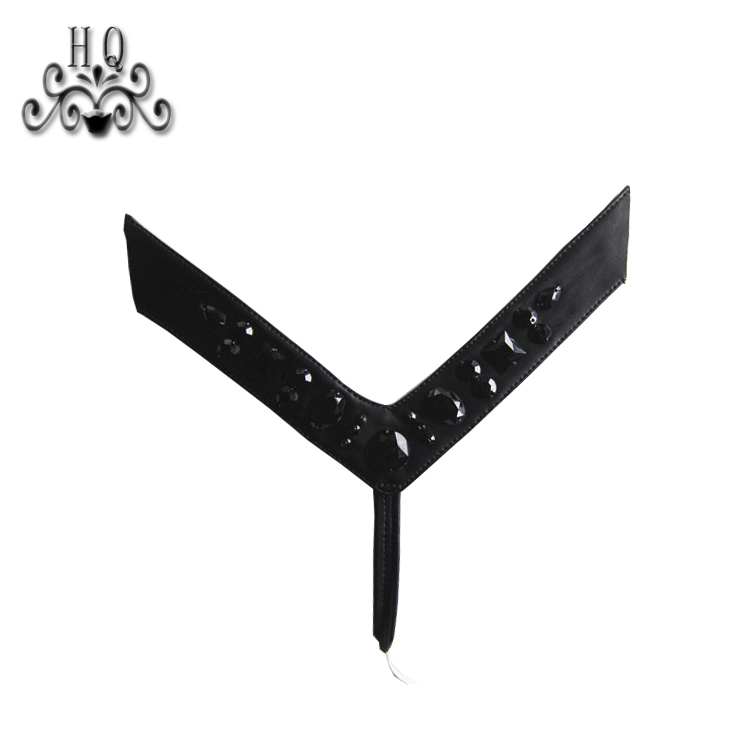 New stitched bead chain shoe material female fashion jewel inlaid sandal upper semi-finished products to sample processing custom