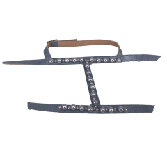 New stitched bead chain shoe material female fashion jewel inlaid sandal upper semi-finished products to sample processing custom