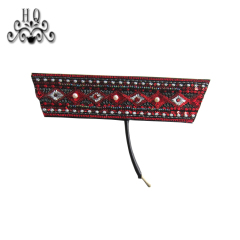 New stitched bead chain shoe material female fashion jewel inlaid sandal upper semi-finished products to sample processing custom