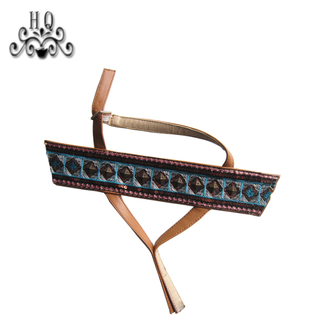 New stitched bead chain shoe material female fashion jewel inlaid sandal upper semi-finished products to sample processing custom