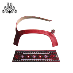 New stitched bead chain shoe material female fashion jewel inlaid sandal upper semi-finished products to sample processing custom