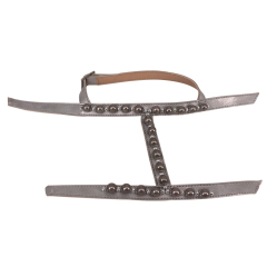 New stitched bead chain shoe material female fashion jewel inlaid sandal upper semi-finished products to sample processing custom