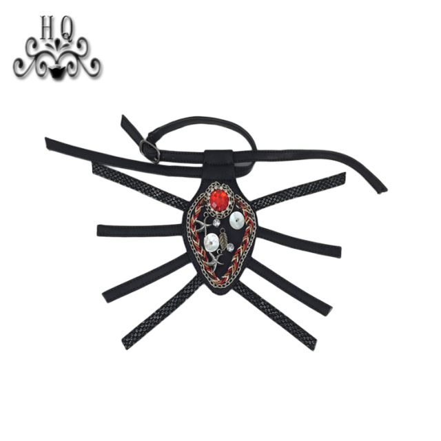 New stitched bead chain shoe material female fashion jewel inlaid sandal upper semi-finished products to sample processing custom