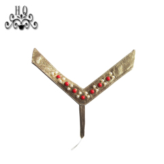 New stitched bead chain shoe material female fashion jewel inlaid sandal upper semi-finished products to sample processing custom