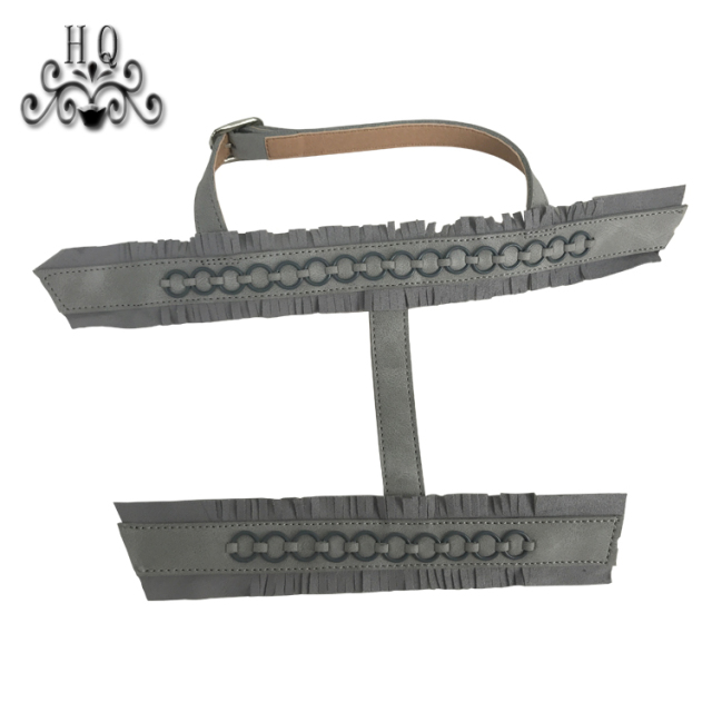 New stitched bead chain shoe material female fashion jewel inlaid sandal upper semi-finished products to sample processing custom