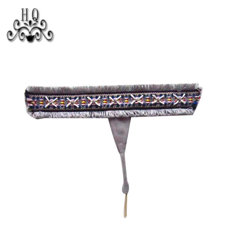 New stitched bead chain shoe material female fashion jewel inlaid sandal upper semi-finished products to sample processing custom