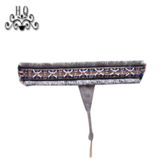 New stitched bead chain shoe material female fashion jewel inlaid sandal upper semi-finished products to sample processing custom