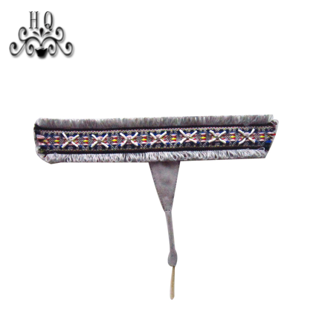 New stitched bead chain shoe material female fashion jewel inlaid sandal upper semi-finished products to sample processing custom